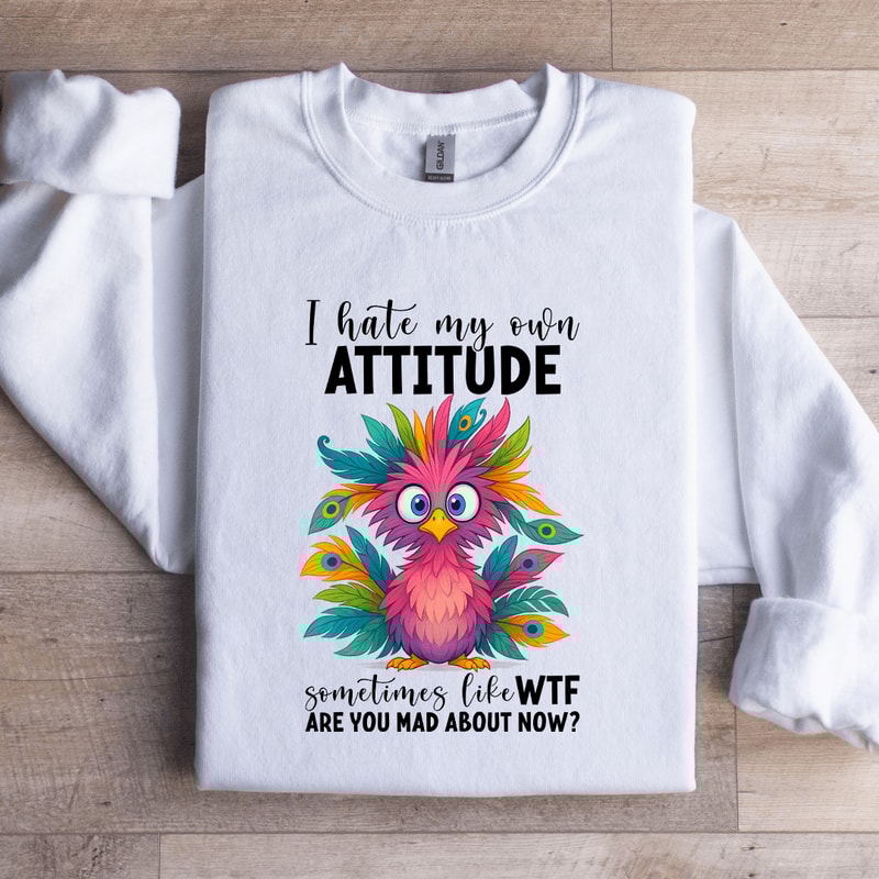 I Hate My Own Attitude Sweatshirt 1