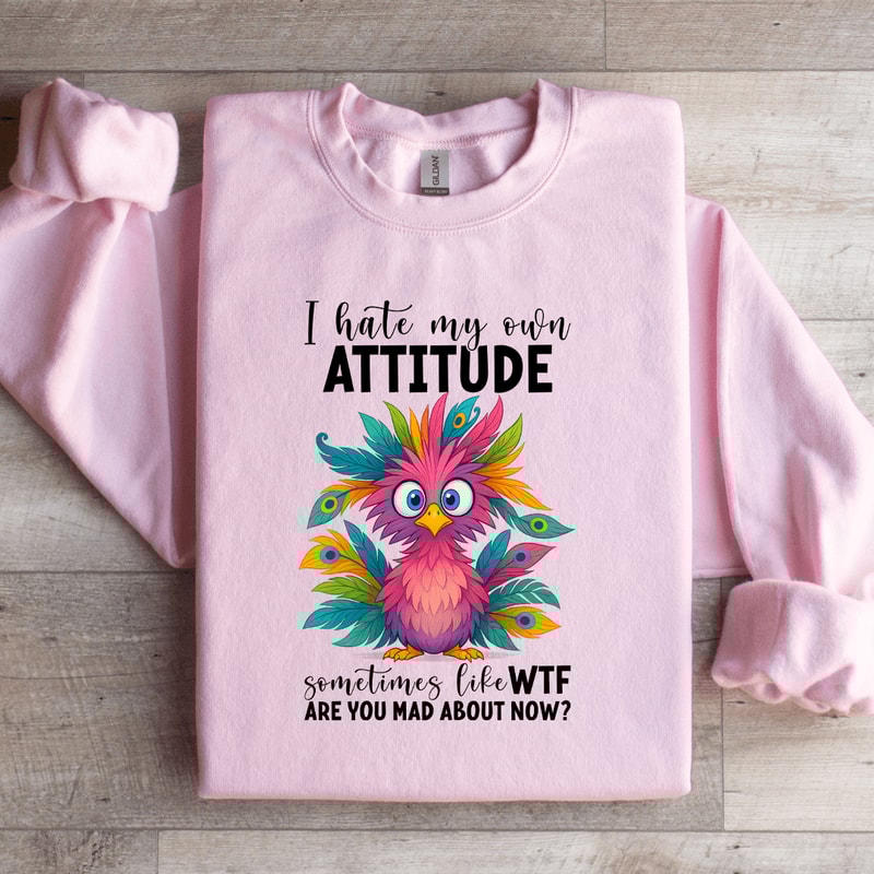 I Hate My Own Attitude Sweatshirt 3