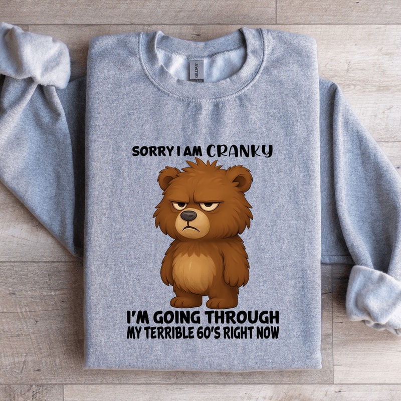 Sorry I Am Cranky Im Going Through Sweatshirt 1