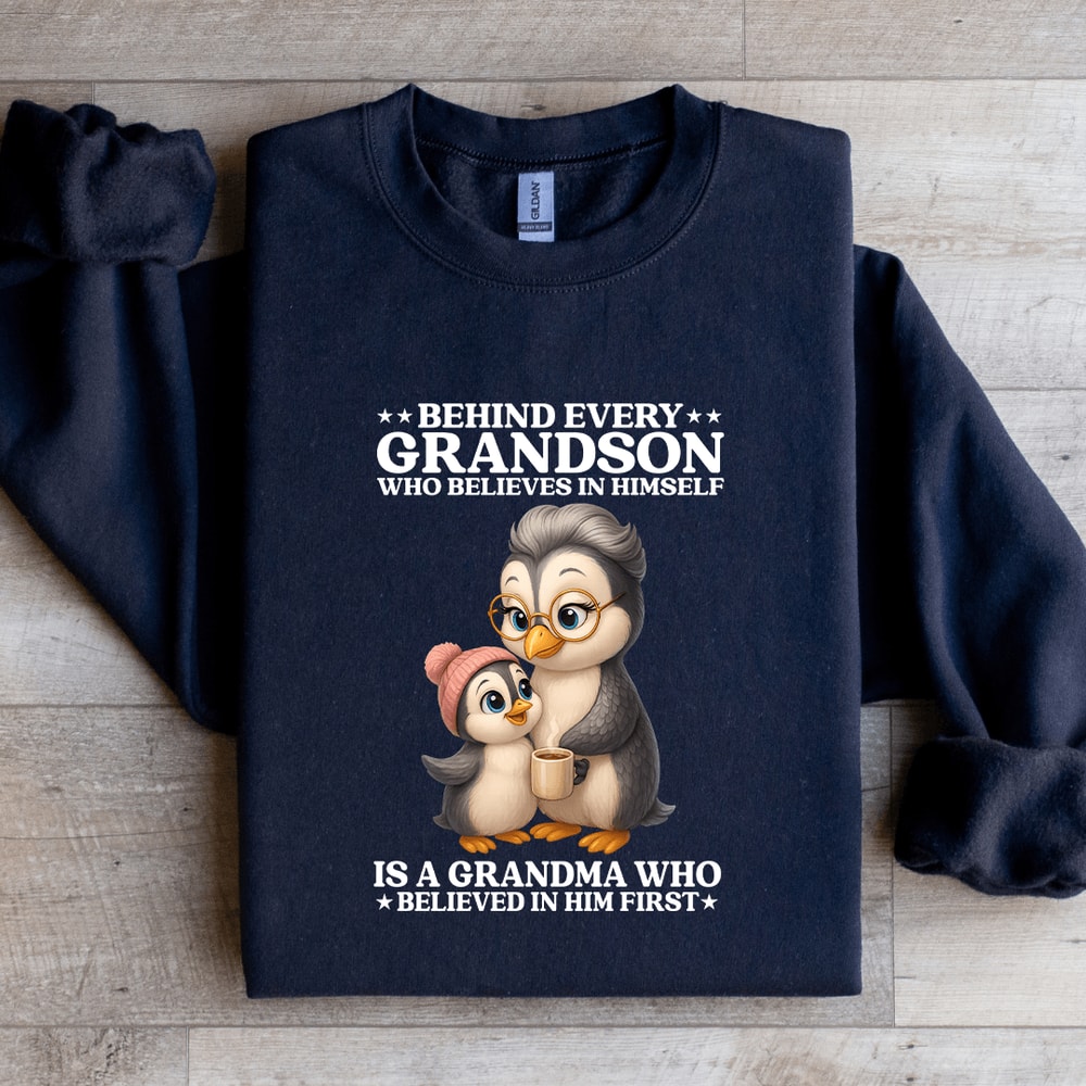 Behind Every Grandson Sweatshirt 2