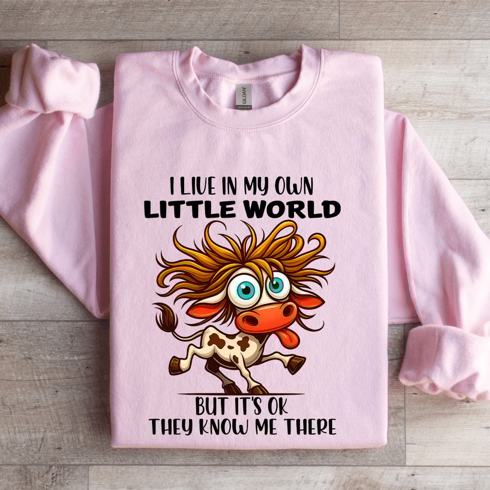 I Live In My Own Little World Sweatshirt 3