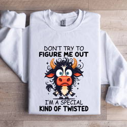 don't try to figure me out sweatshirt