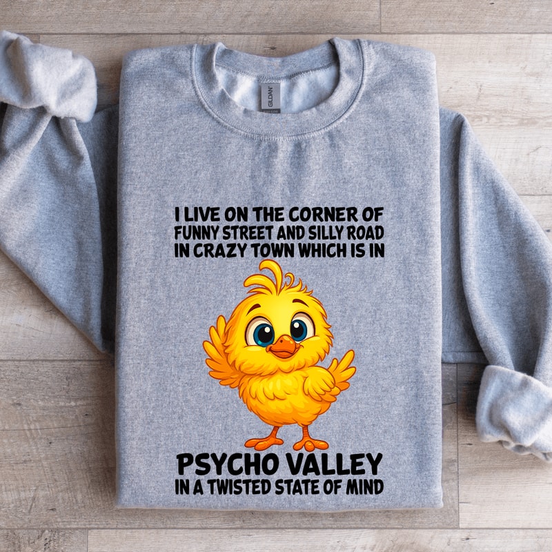 I Live On The Corner Of Funny Street Sweatshirt 3