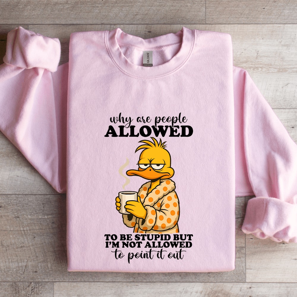 Why Are People Allowed To Be Stupid Sweatshirt 3