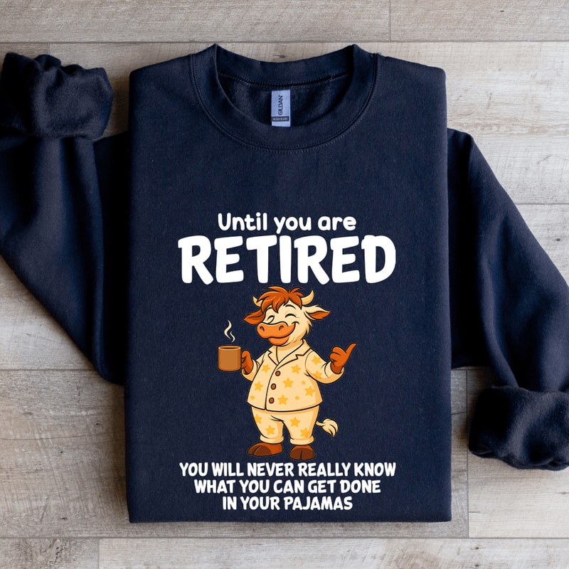 Until You Are Retired You Will Never Really Know Sweatshirt 1
