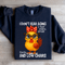 I Dont Fear Aging I Fear Stairs Small Font Sweatshirt 2