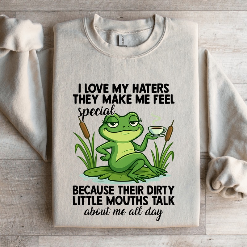 I Love My Haters They Make Me Feel Special Sweatshirt 4