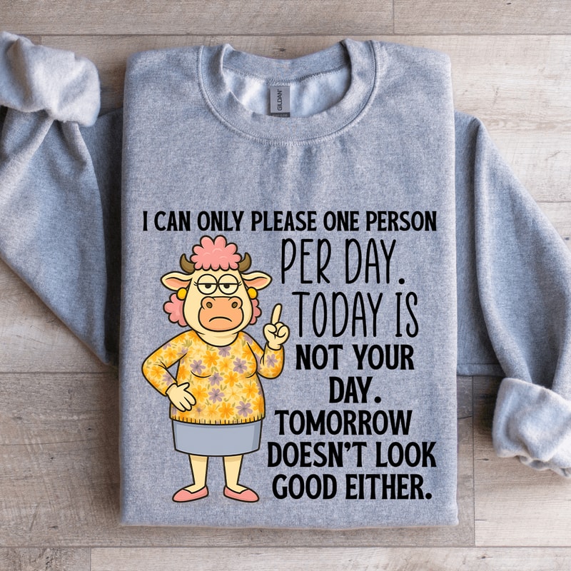 I Can Only Please One Person Per Day Sweatshirt 2