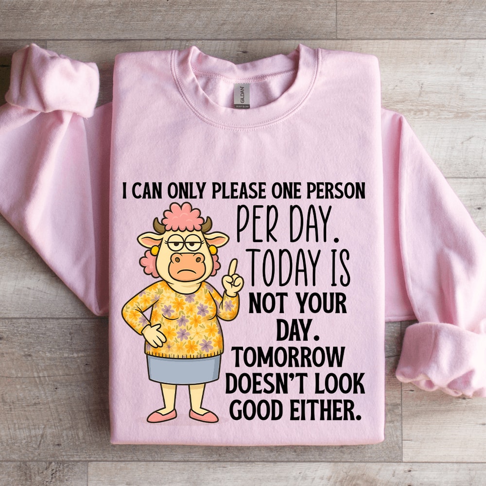 I Can Only Please One Person Per Day Sweatshirt 3