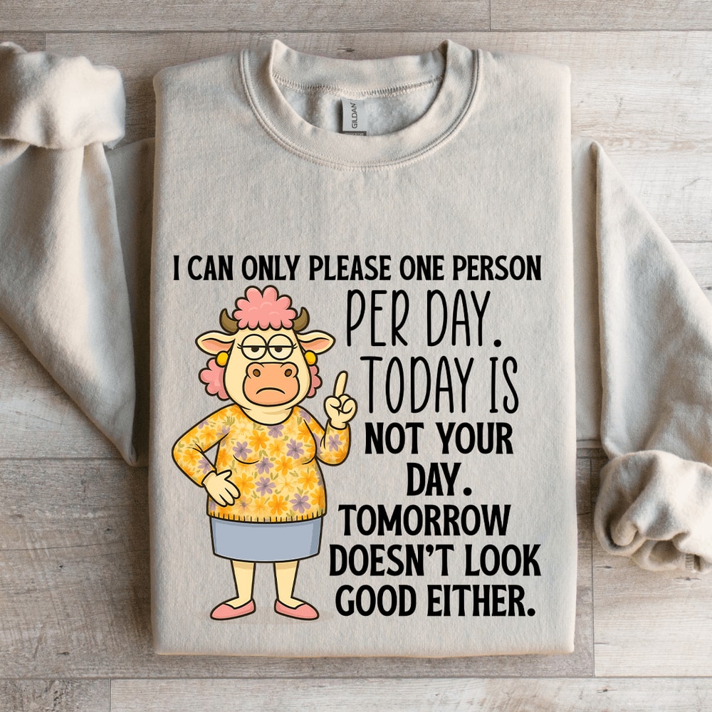 I Can Only Please One Person Per Day Sweatshirt 4