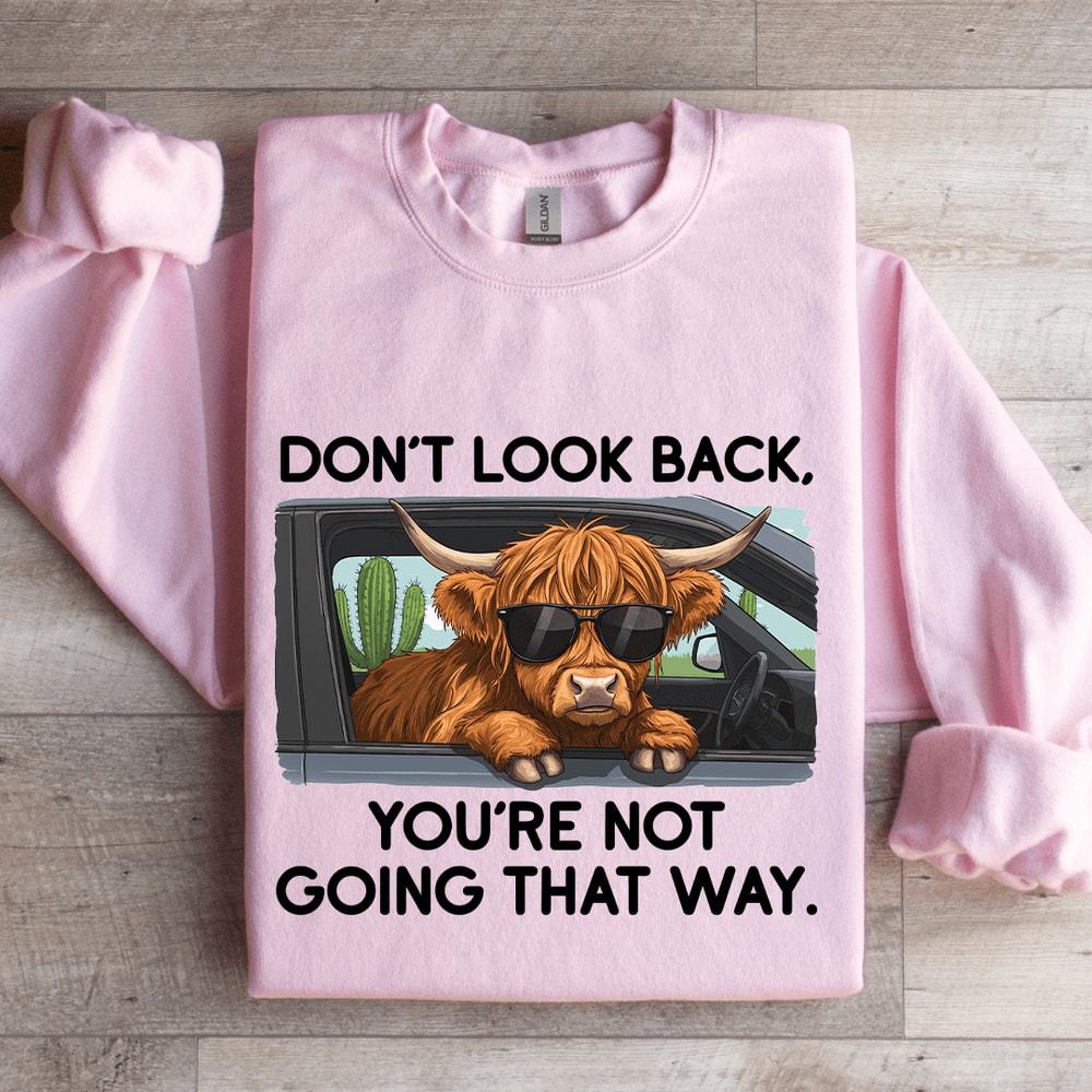 Dont Look Back Youre Not Going That Way Sweatshirt 3
