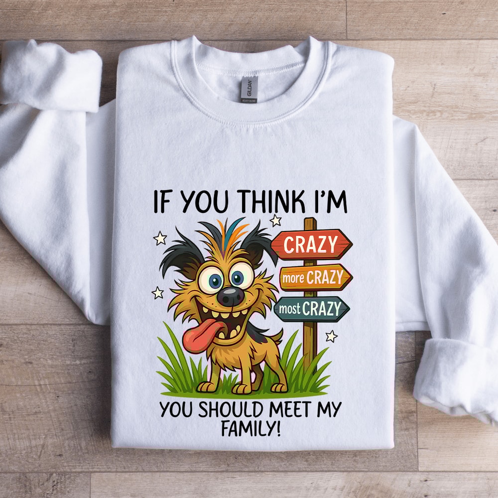 If You Think Im Crazy Sweatshirt 1