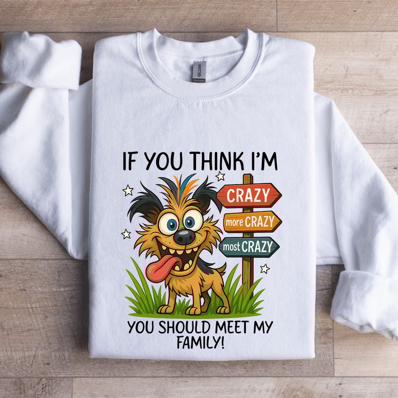 If You Think Im Crazy Sweatshirt 1