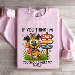 if you think i'm crazy sweatshirt