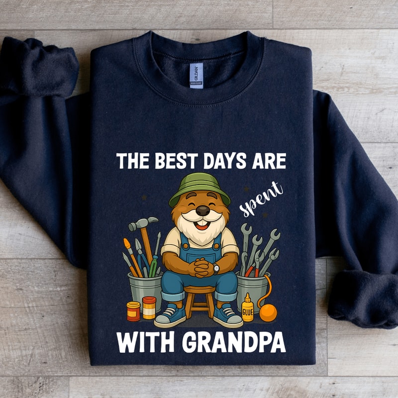 The Best Days Are Spend With Grandpa Sweatshirt 1