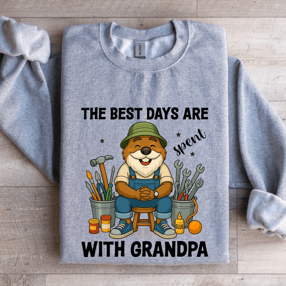 The Best Days Are Spend With Grandpa Sweatshirt 2