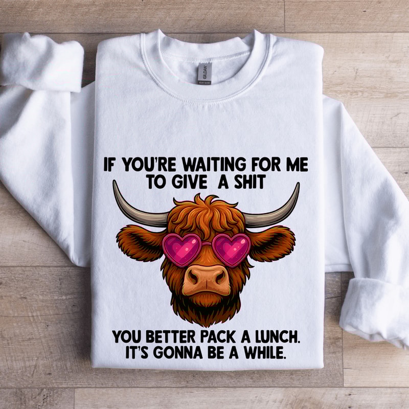 If Youre Waiting Me To Give A Sit Sweatshirt 0