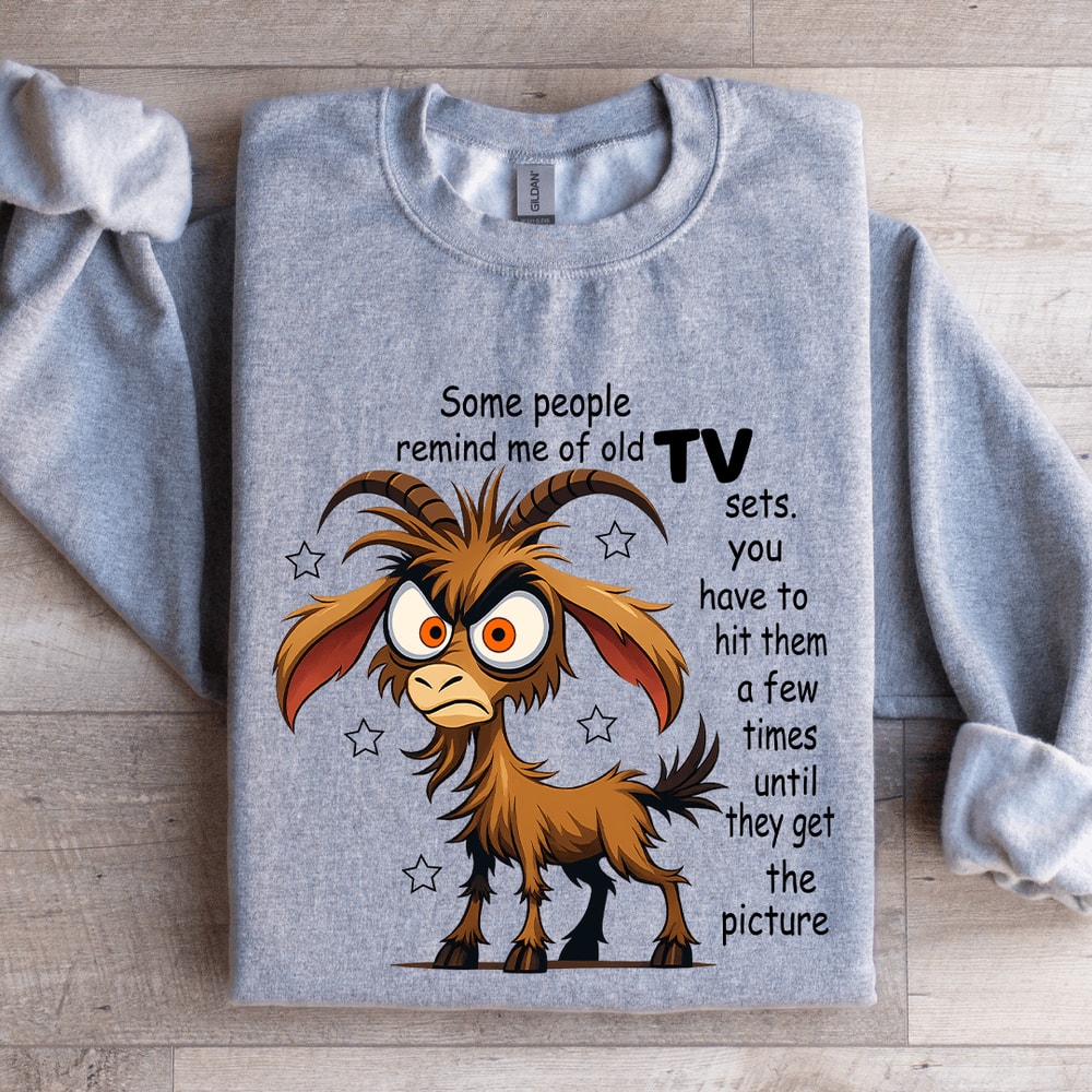 Some People Remind Me Of Old Tv Sets Sweatshirt 2