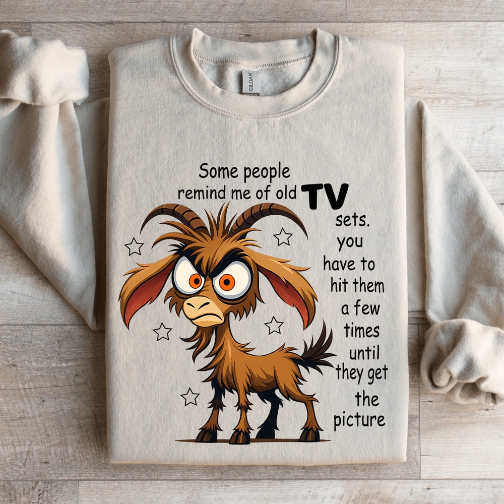 Some People Remind Me Of Old Tv Sets Sweatshirt 4