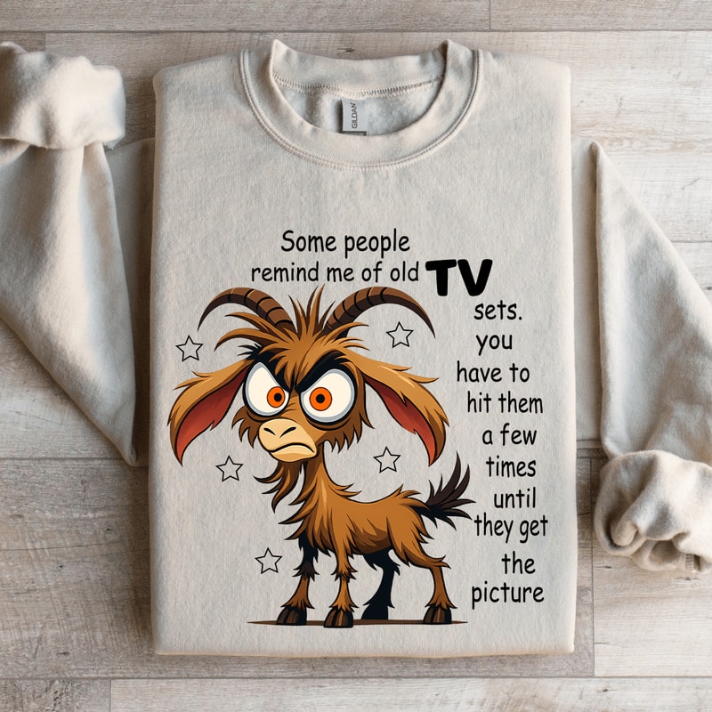 Some People Remind Me Of Old Tv Sets Sweatshirt 4
