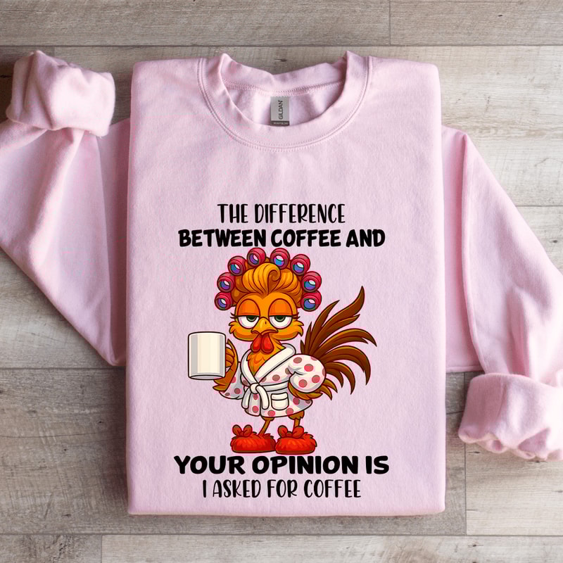 The Difference Between Coffee Sweatshirt 3