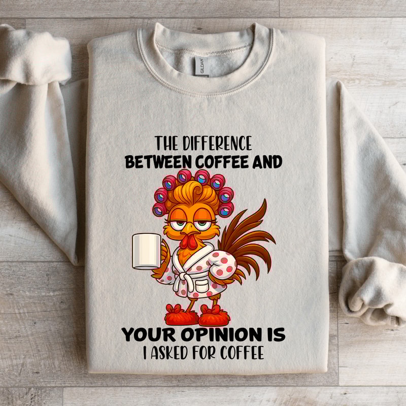The Difference Between Coffee Sweatshirt 4