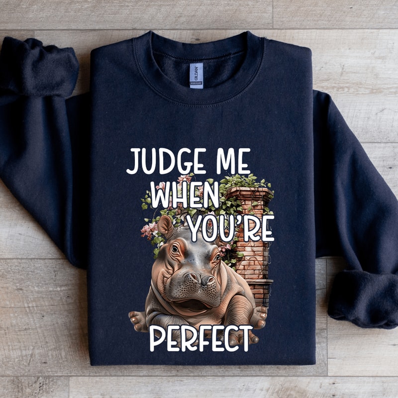 Judge Me When Youre Perfect Sweatshirt 1