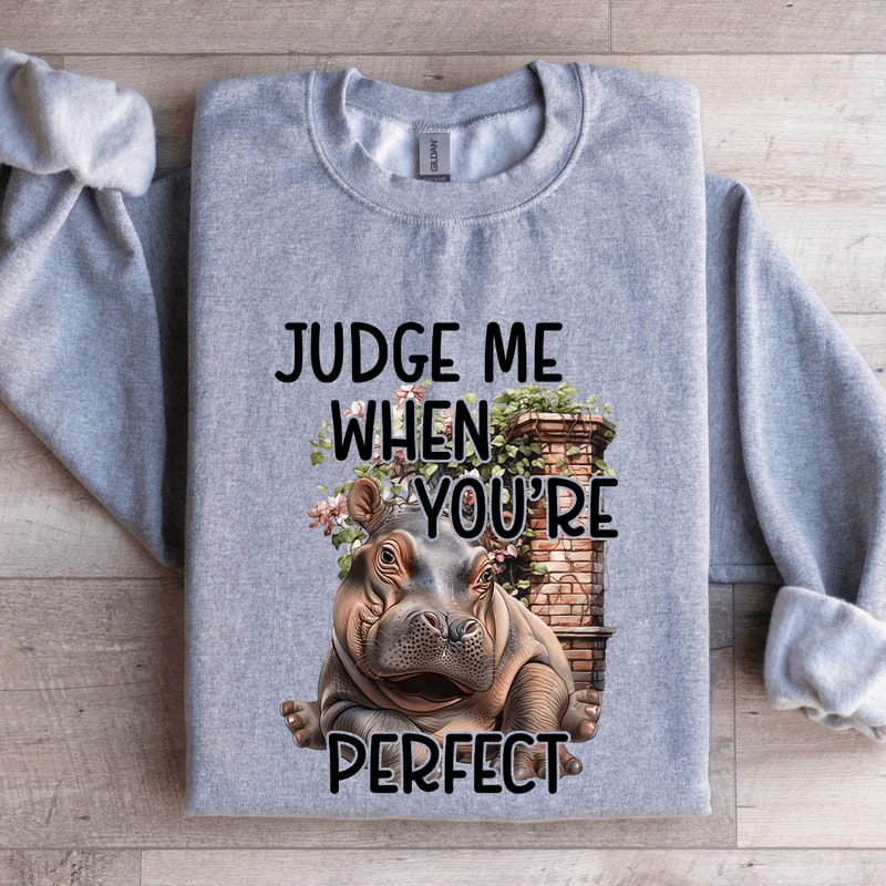 Judge Me When Youre Perfect Sweatshirt 2