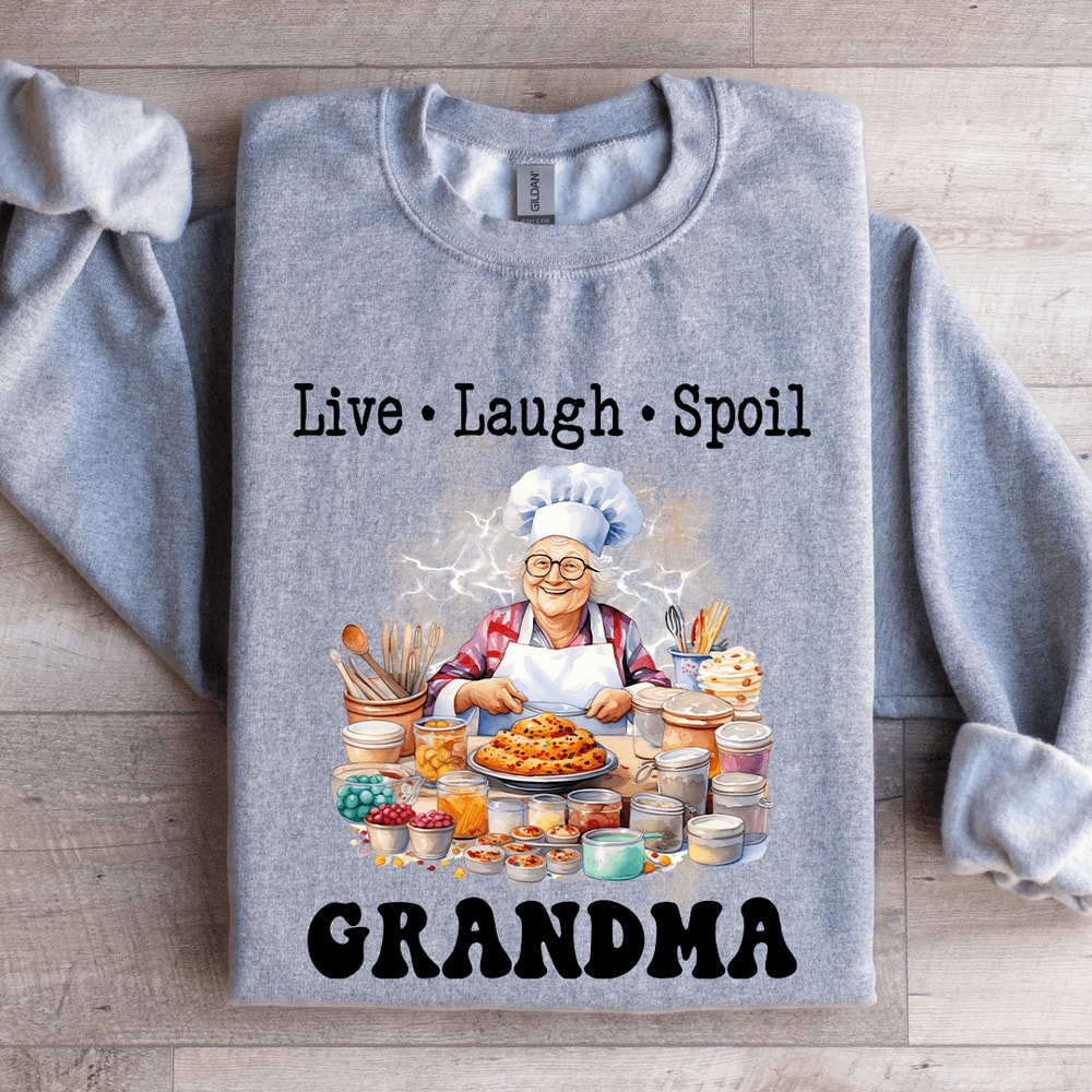 Live Laugh Spoil Grandma Sweatshirt 2