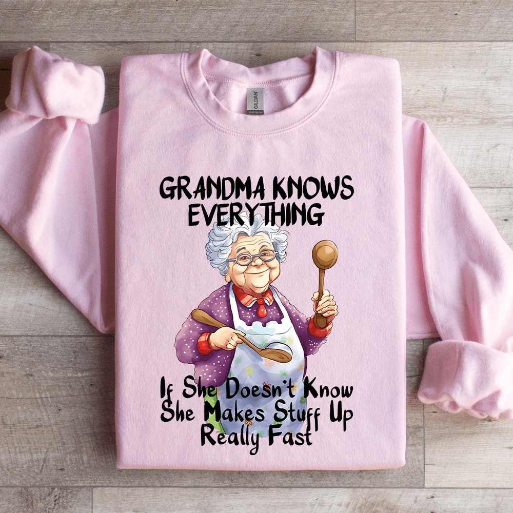 Grandma Knows Everything Sweatshirt 3
