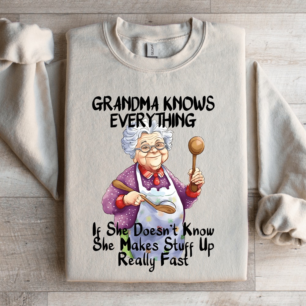 Grandma Knows Everything Sweatshirt 4