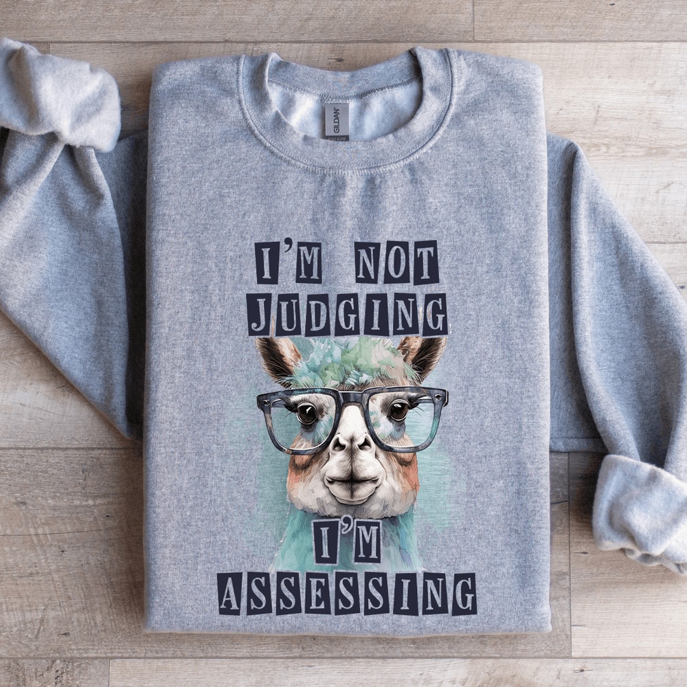 Im Not Judging Assessing Sweatshirt 2