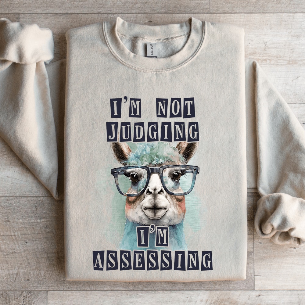 Im Not Judging Assessing Sweatshirt 4