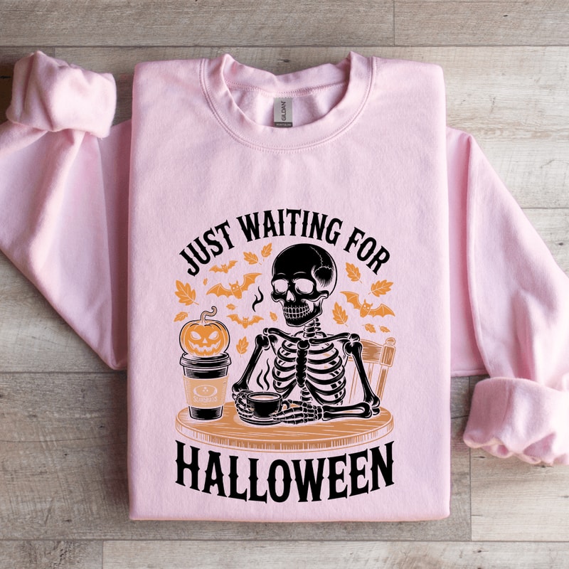 Just Waiting For Halloween Sweatshirt 3