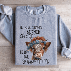 if swearing burned calories sweatshirt
