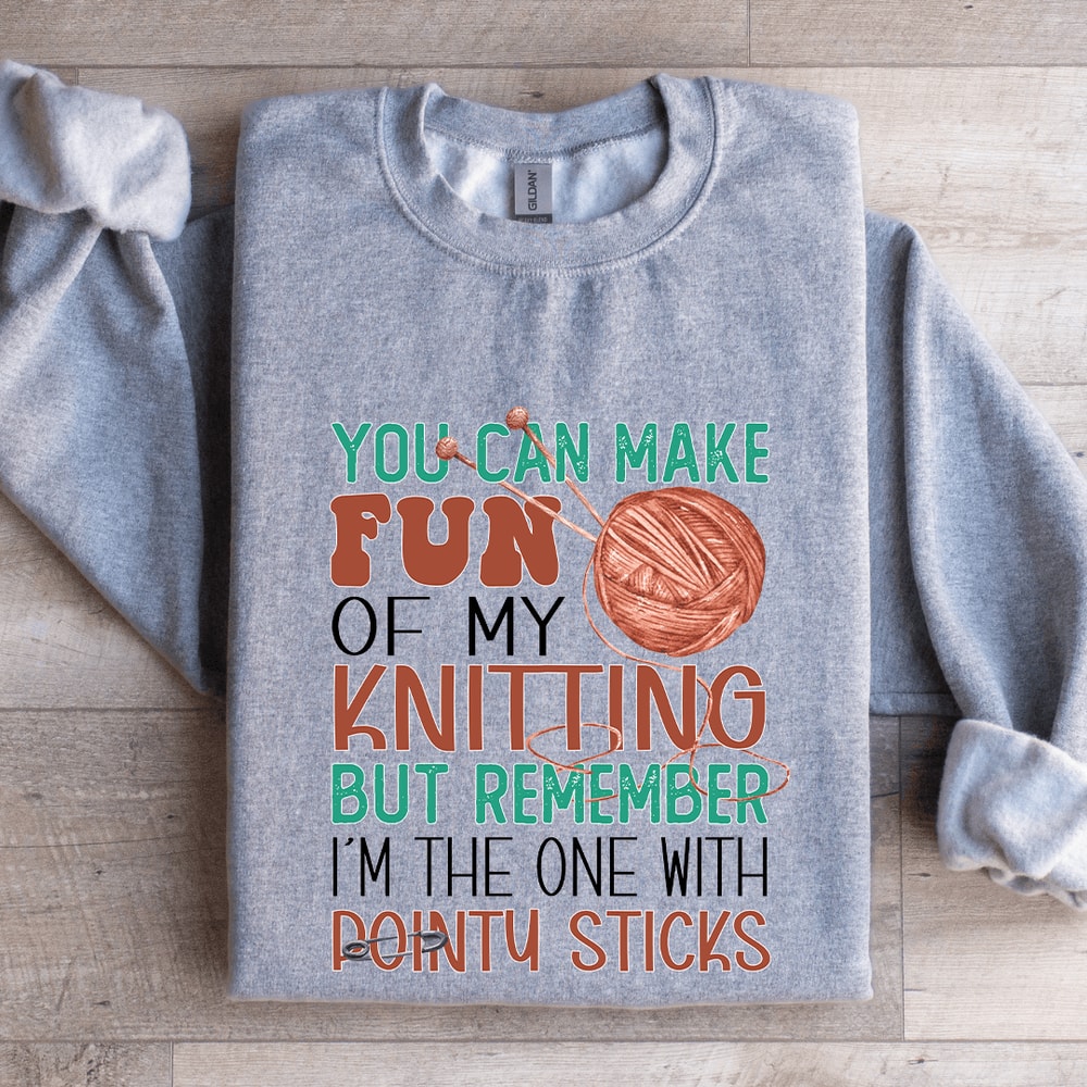 You Can Make Fun Knitting Sweatshirt 2