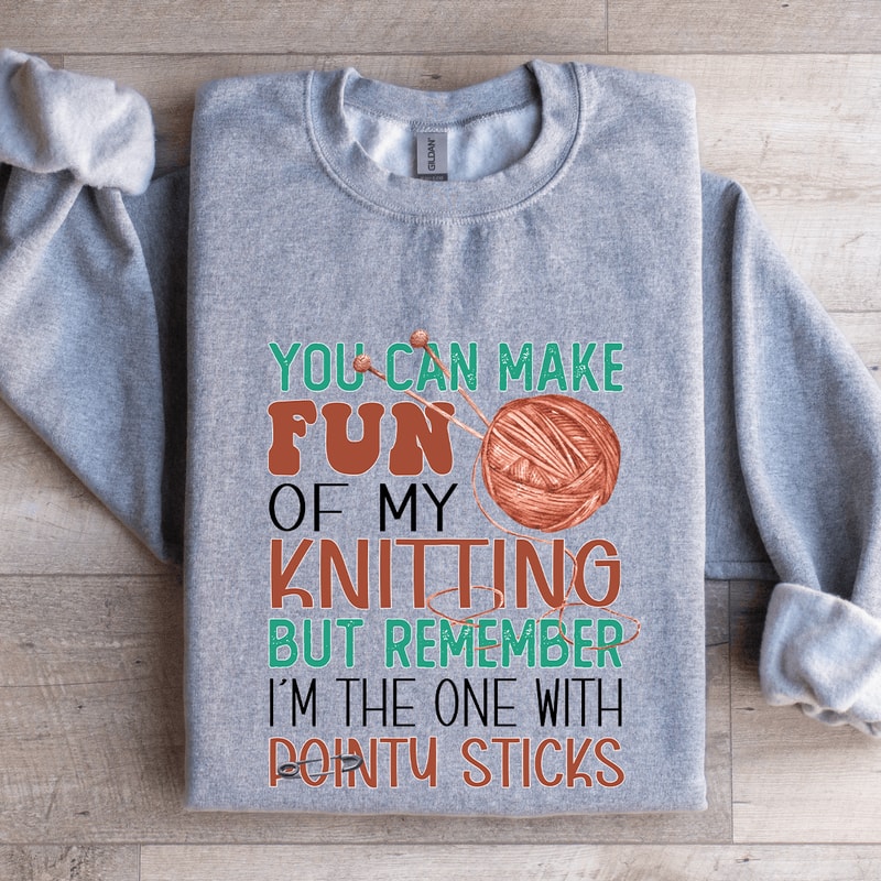 You Can Make Fun Knitting Sweatshirt 2