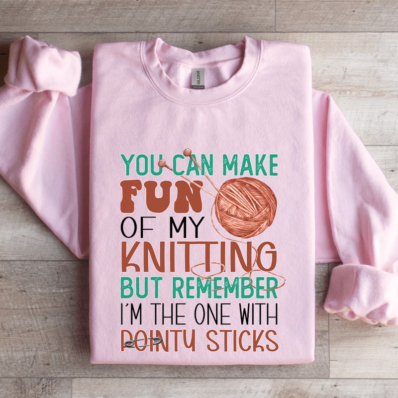 You Can Make Fun Knitting Sweatshirt 3