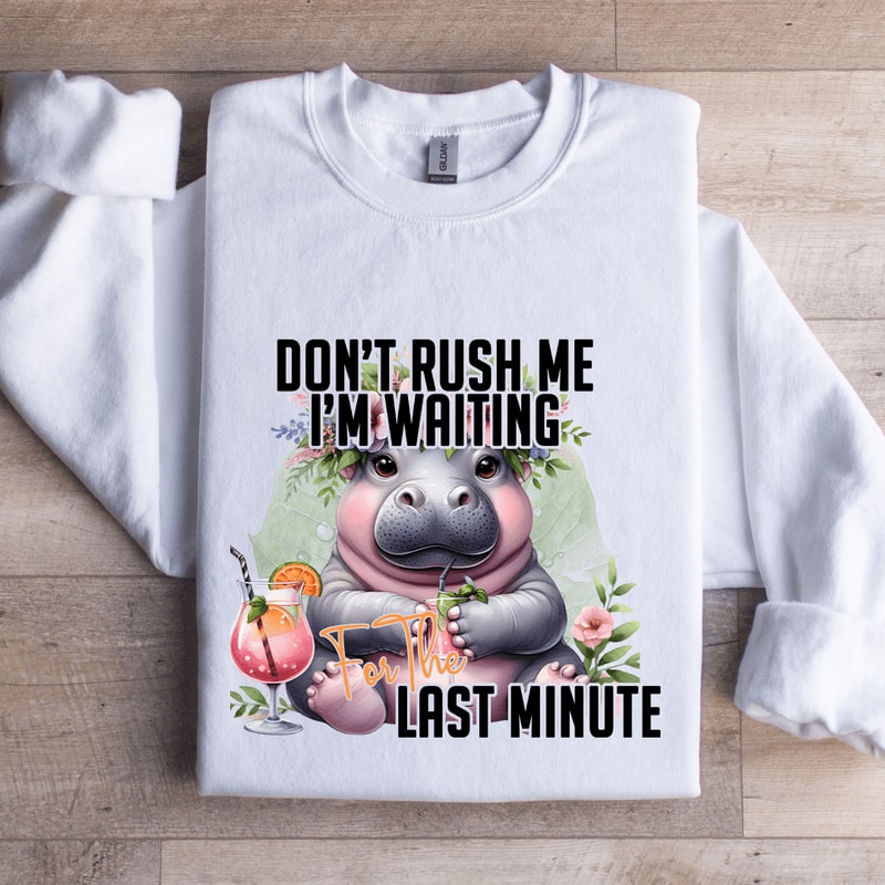 Dont Rush Me Im Waiting For The Last Minute Sweatshirt 1