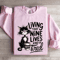 Living That Nine Lives Kind Of Tired Sweatshirt 3