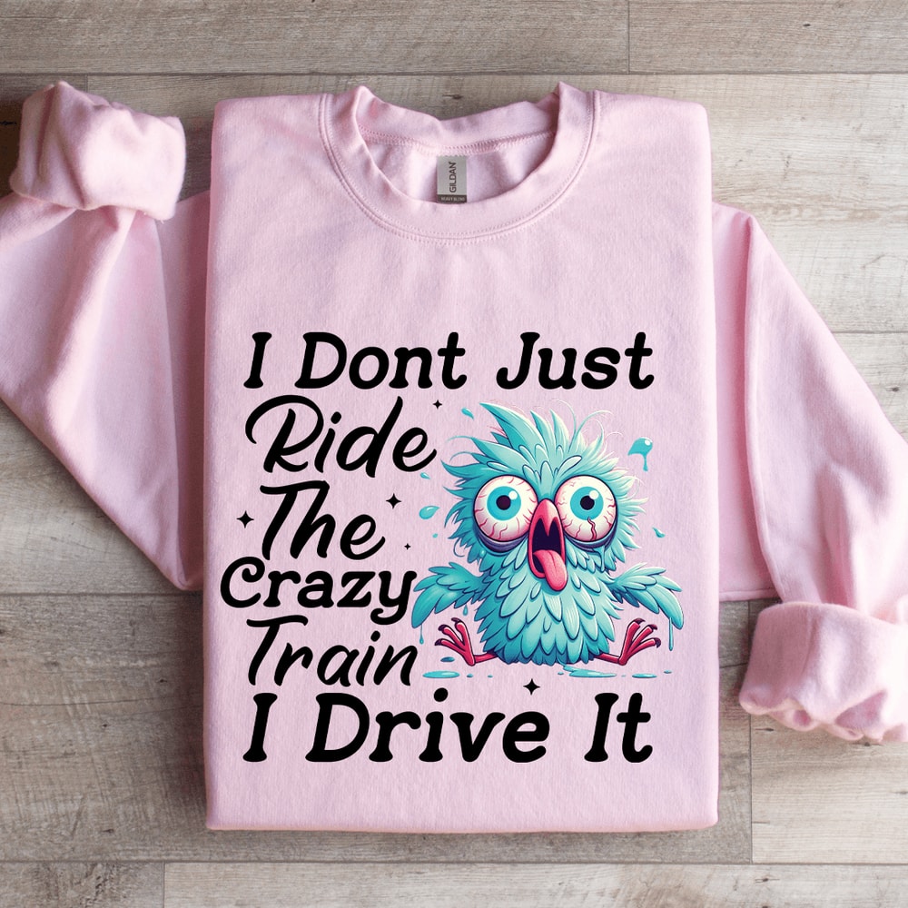 I Dont Just Ride The Crazy Train Sweatshirt 4
