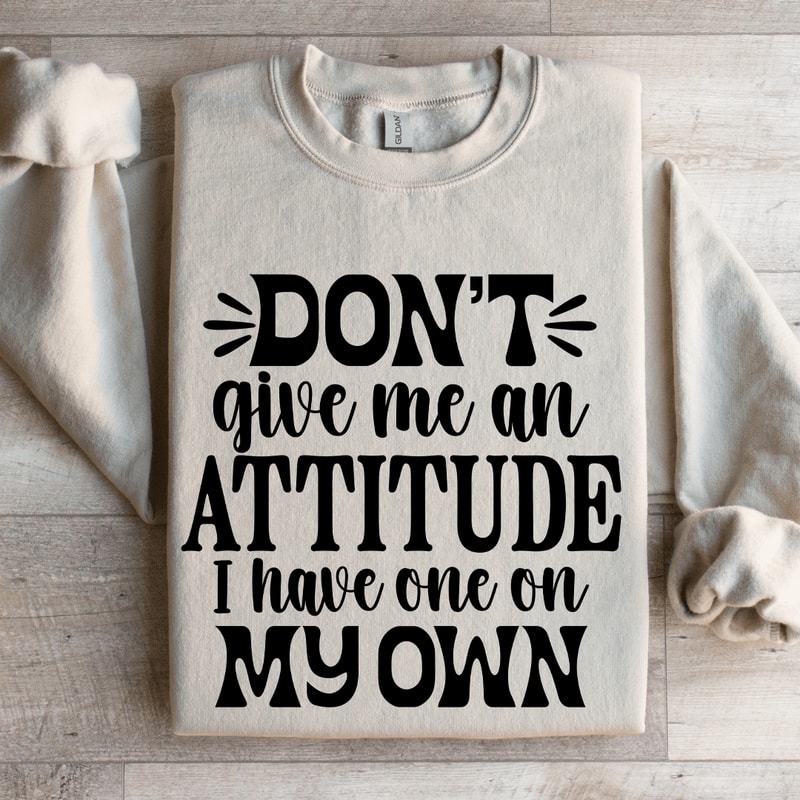 Dont Give Me An Attitude Sweatshirt 4
