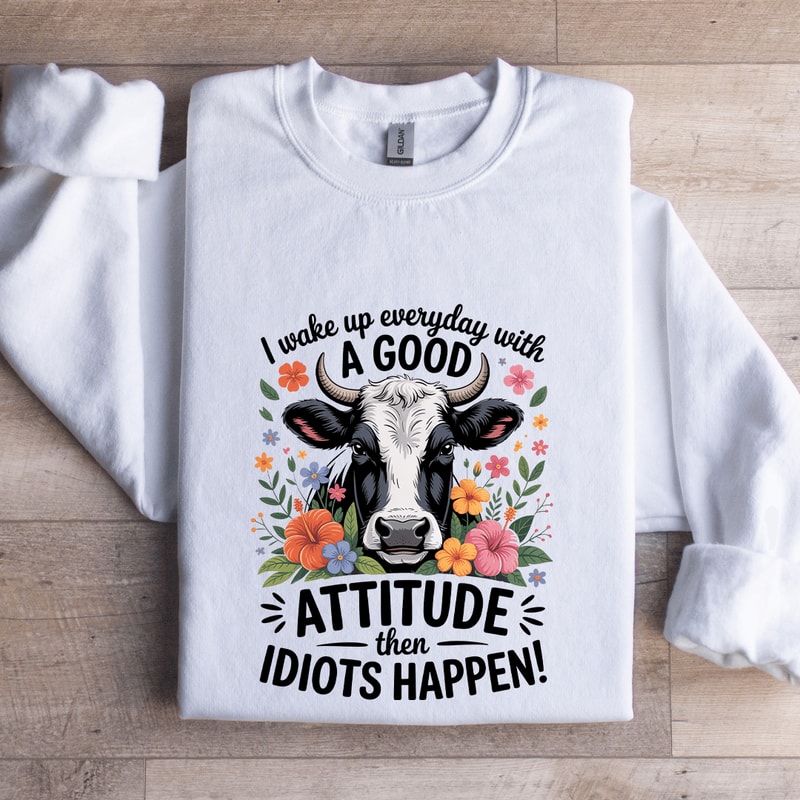 I Wake Up Everyday With A Good Attitude Sweatshirt 1