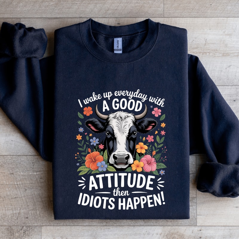 I Wake Up Everyday With A Good Attitude Sweatshirt 0