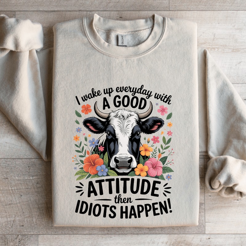I Wake Up Everyday With A Good Attitude Sweatshirt 4