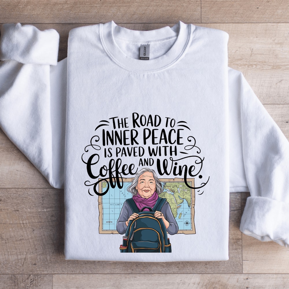 The Road To Inner Peace Is Paved Sweatshirt 1