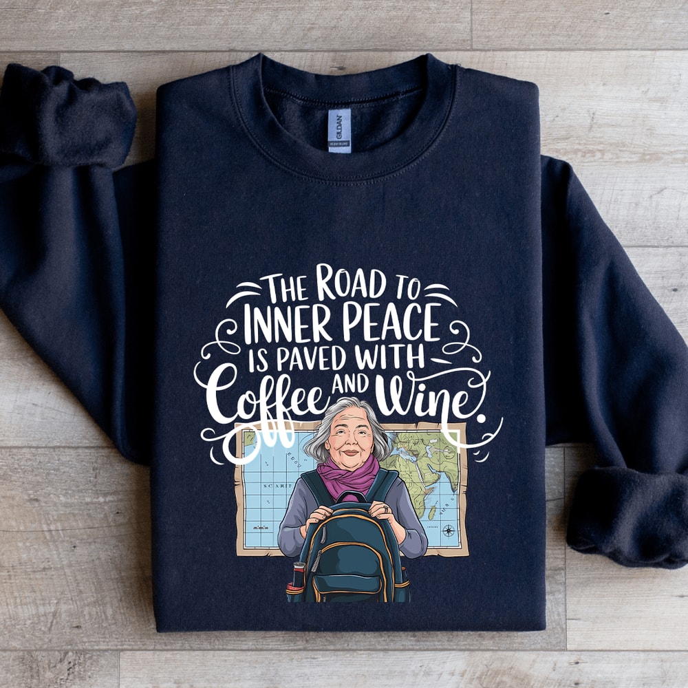 The Road To Inner Peace Is Paved Sweatshirt 2