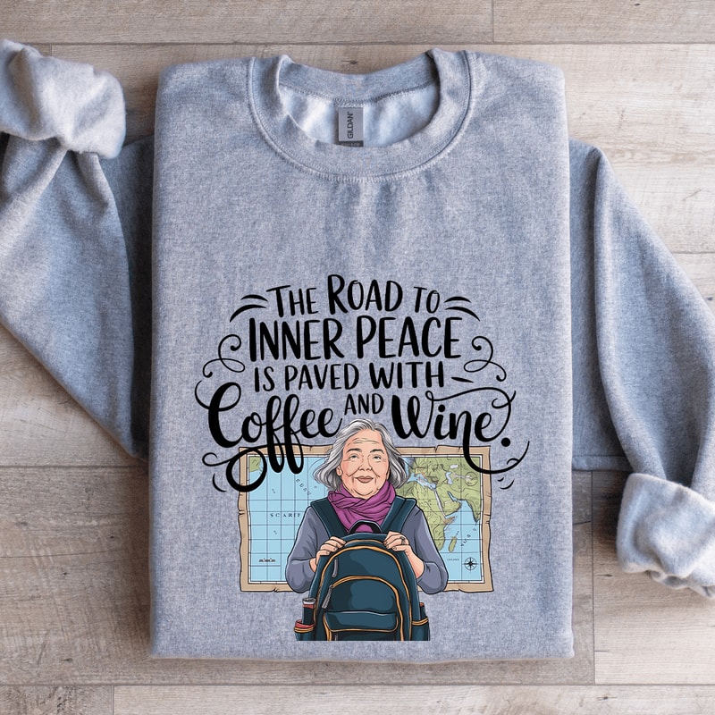 The Road To Inner Peace Is Paved Sweatshirt 3