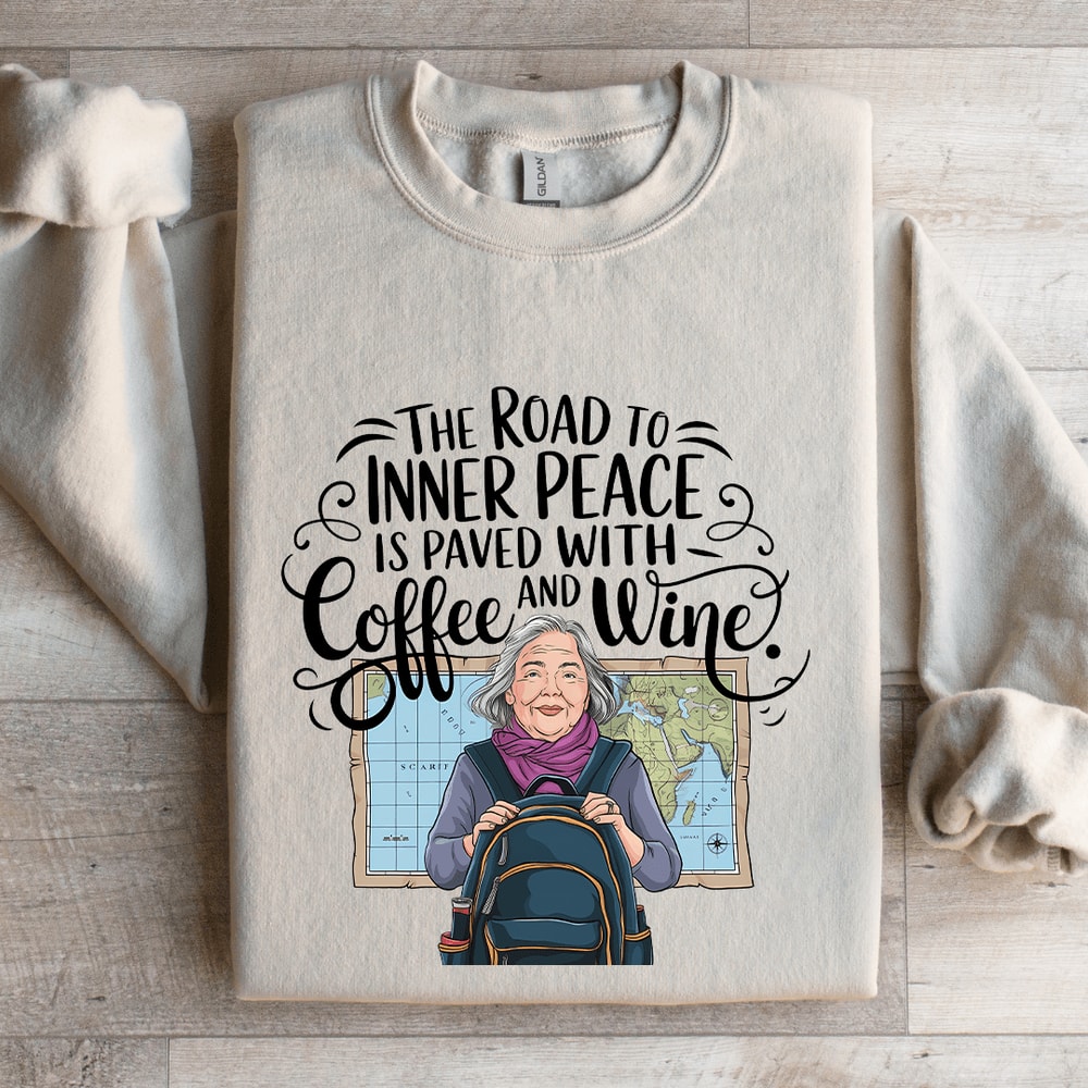 The Road To Inner Peace Is Paved Sweatshirt 0