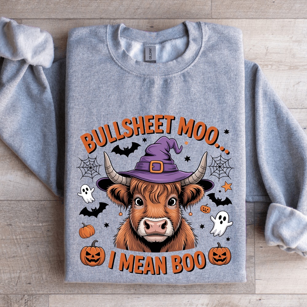 Bullsheet Moo I Mean Boo Sweatshirt 2